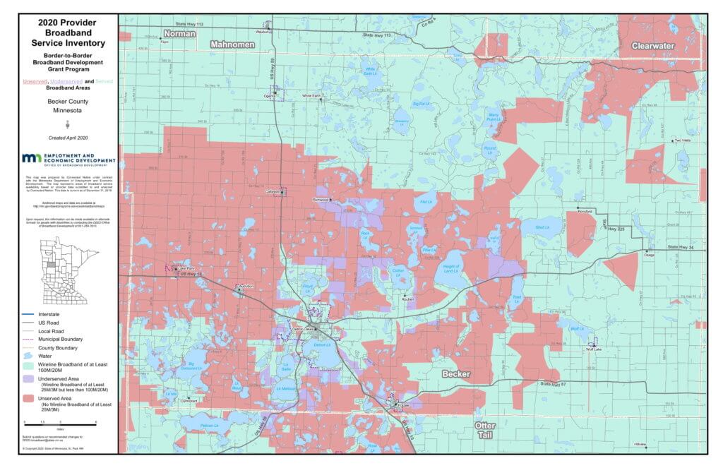Coverage map graphic