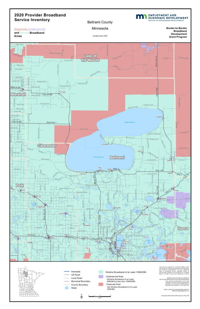 Coverage map graphic