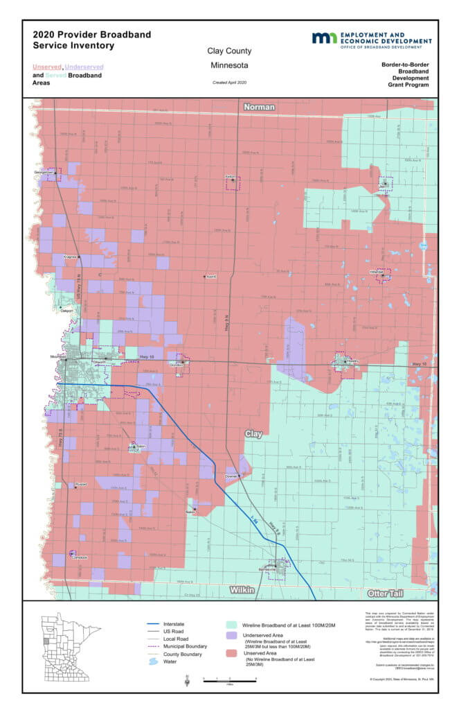 Coverage map graphic
