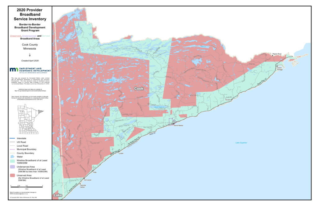 Coverage map graphic