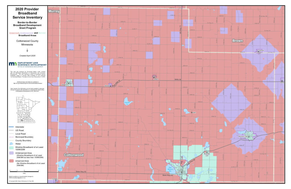 Coverage map graphic