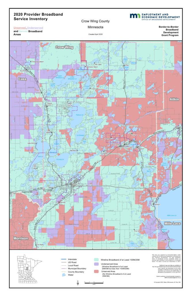 Coverage map graphic