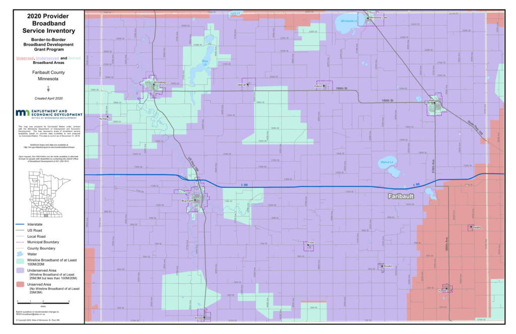Coverage map graphic
