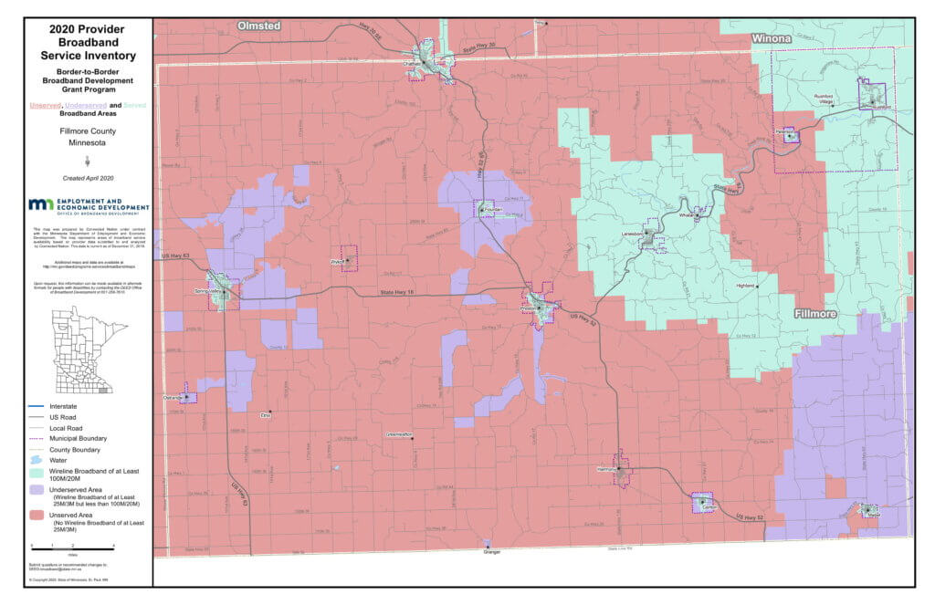 Coverage map graphic