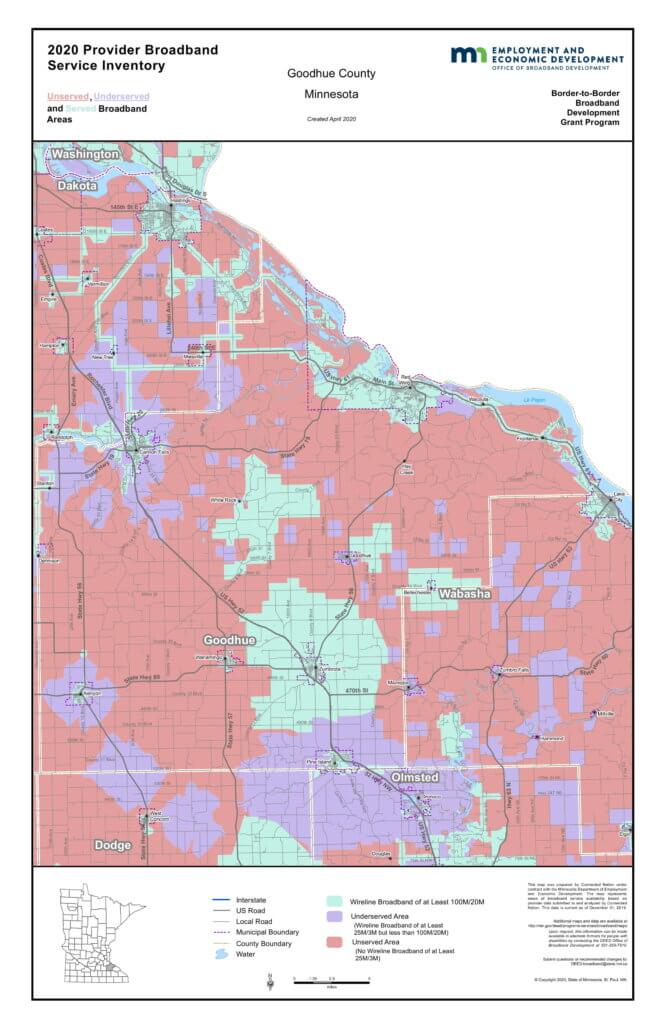 Coverage map graphic