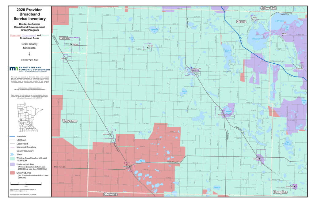 Coverage map graphic
