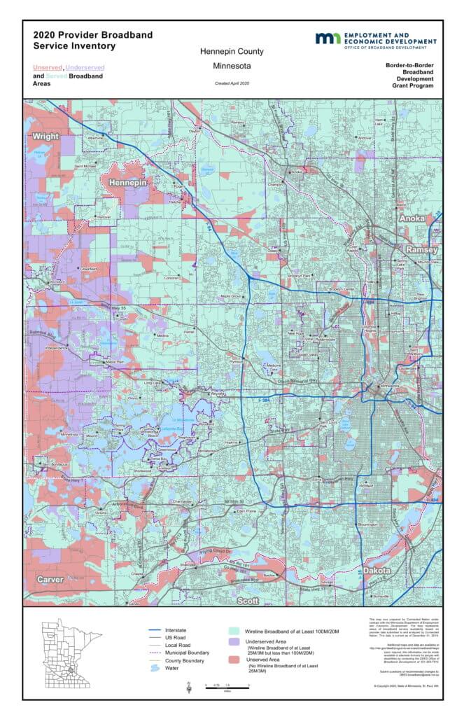 Coverage map graphic