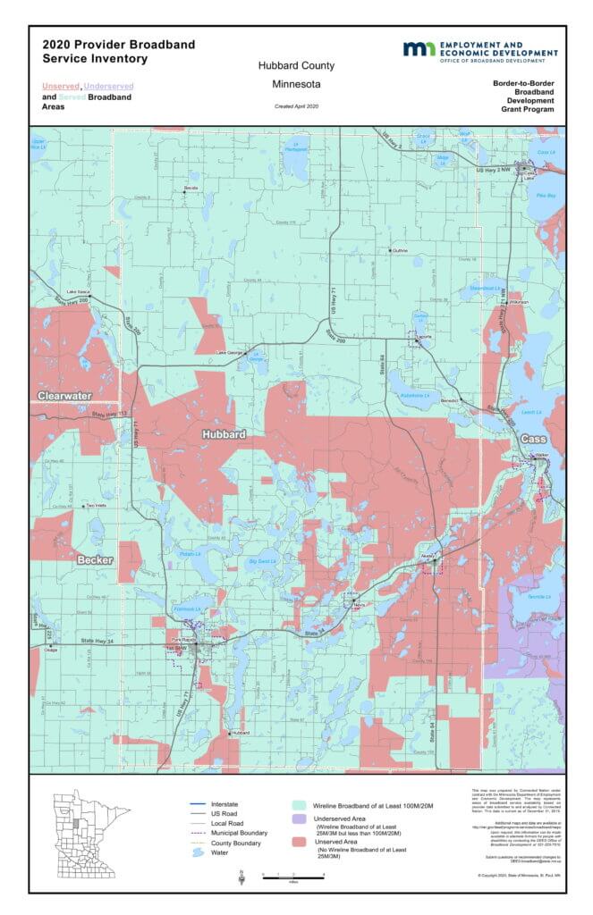 Coverage map graphic