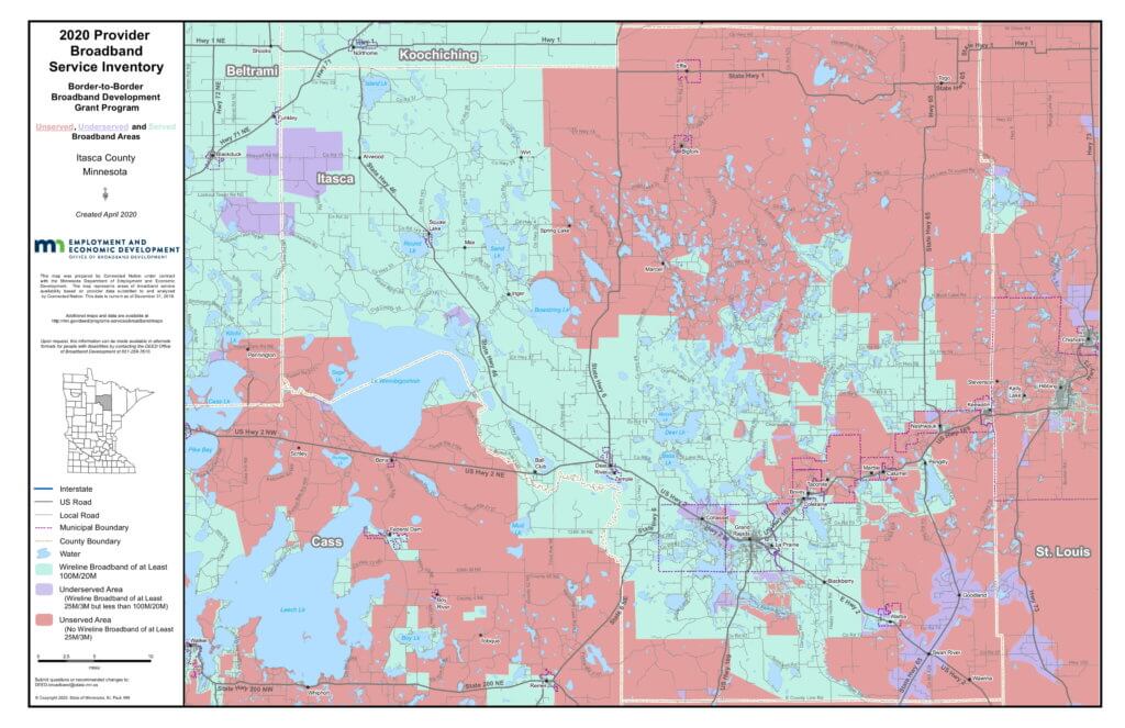 Coverage map graphic