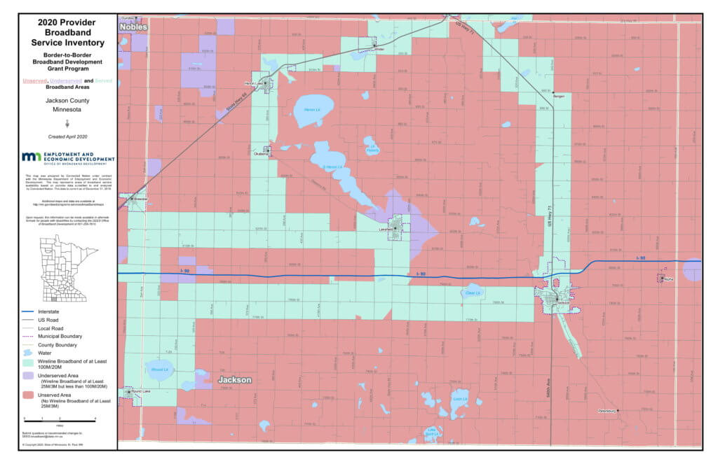 Coverage map graphic