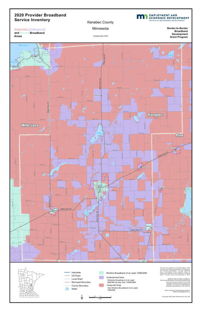Coverage map graphic