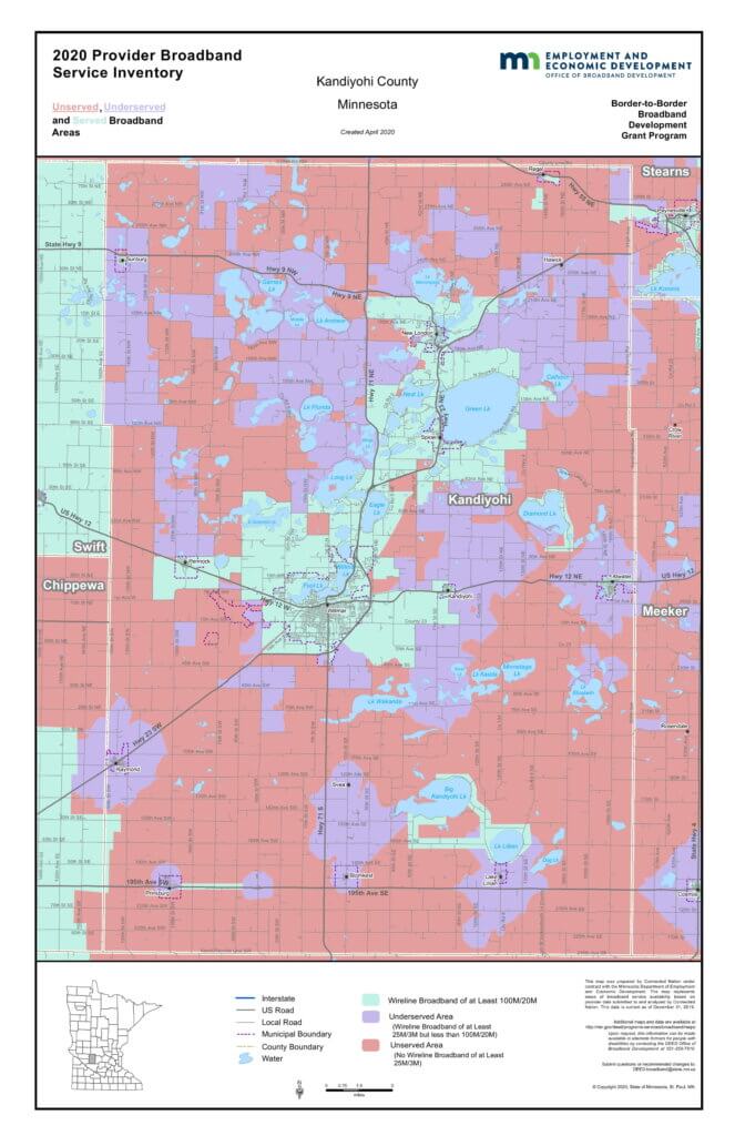 Coverage map graphic