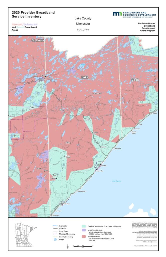 Coverage map graphic