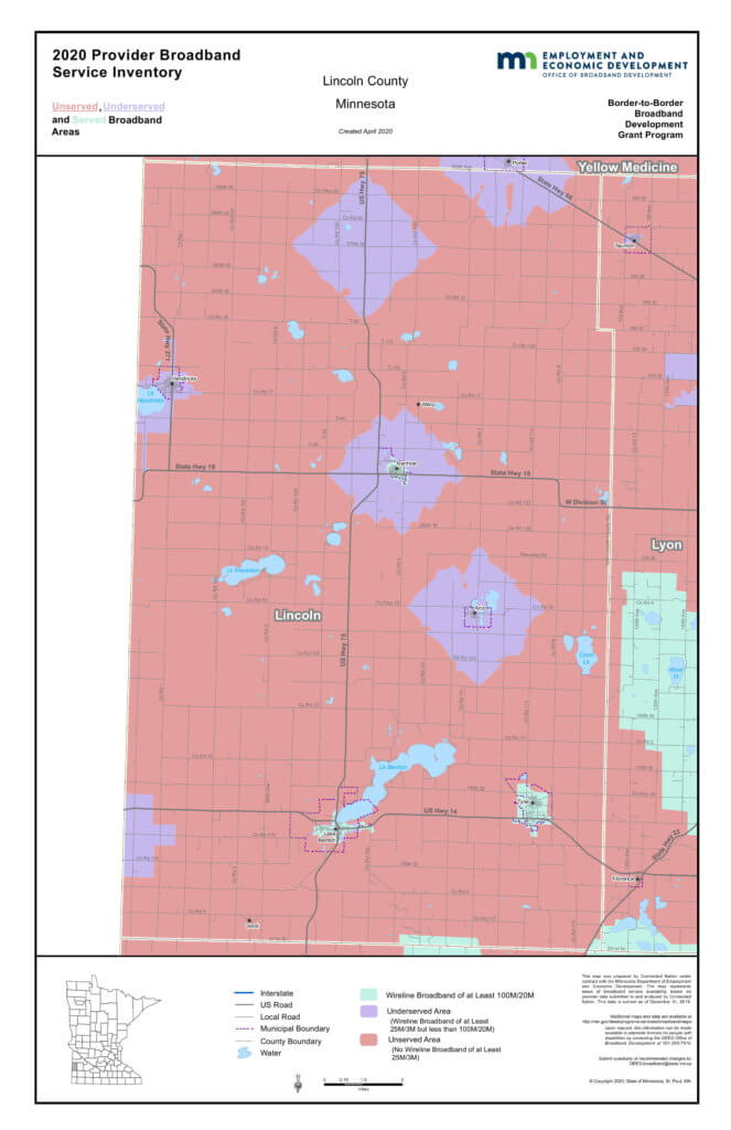 Coverage map graphic