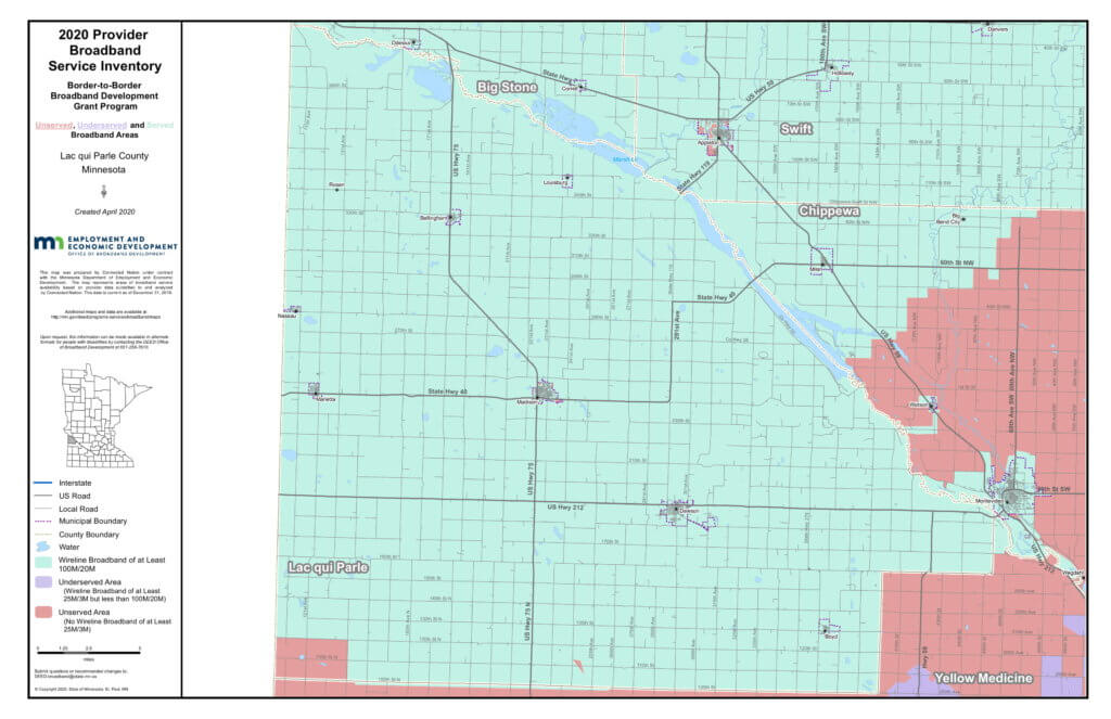 Coverage map graphic