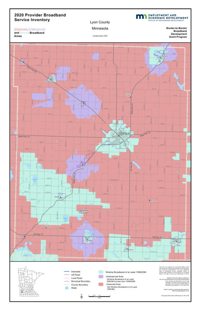Coverage map graphic