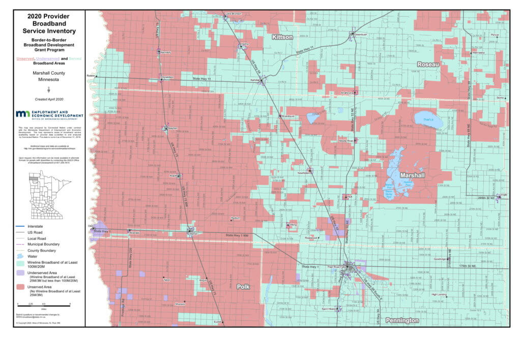 Coverage map graphic