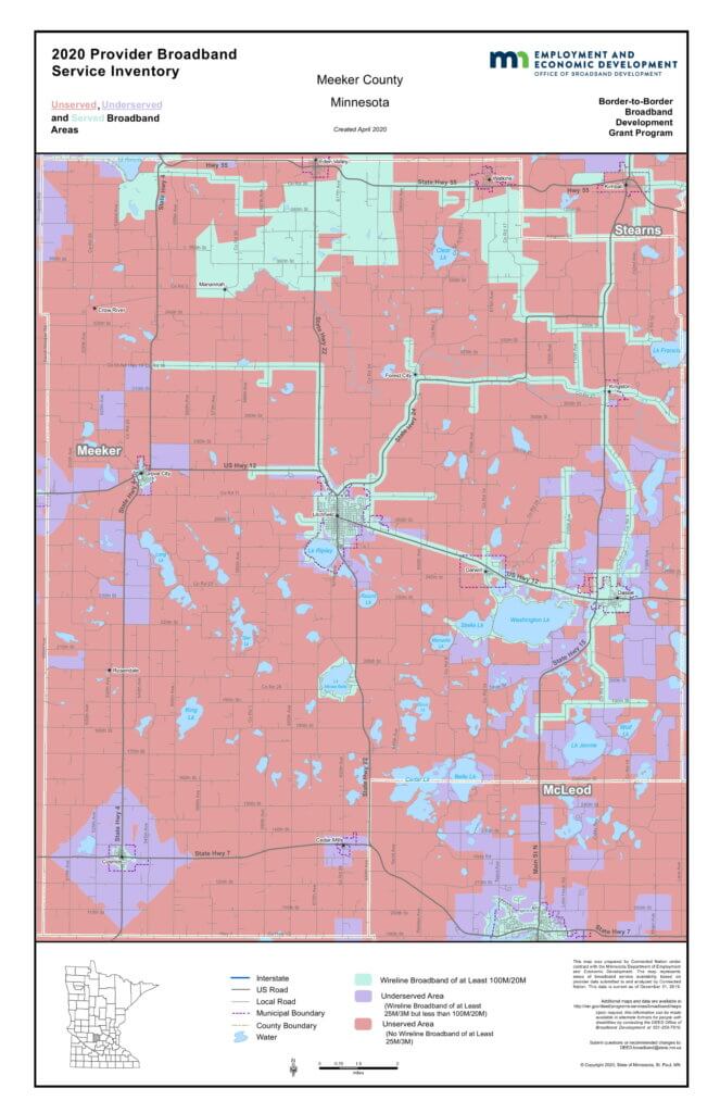 Coverage map graphic