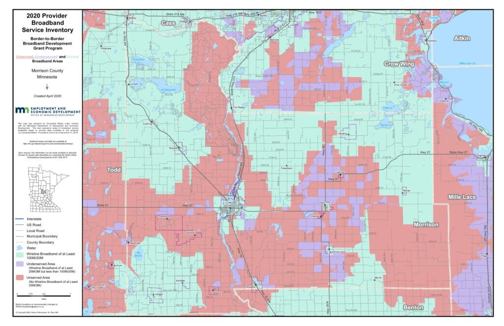 Coverage map graphic