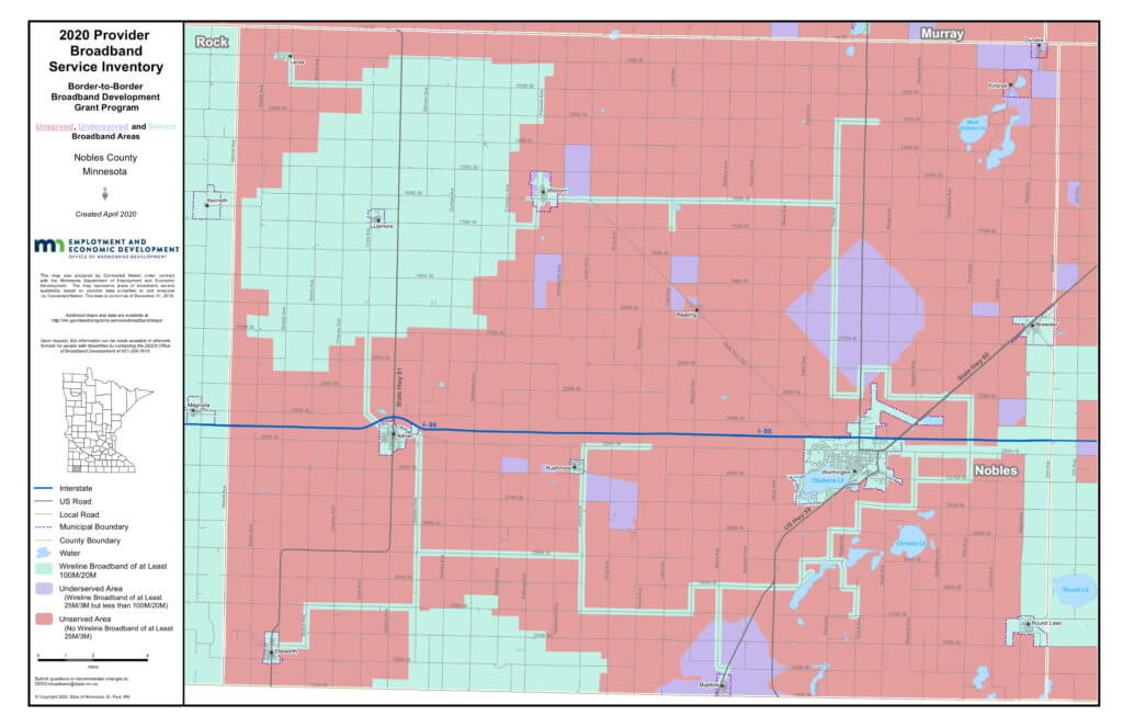 Coverage map graphic