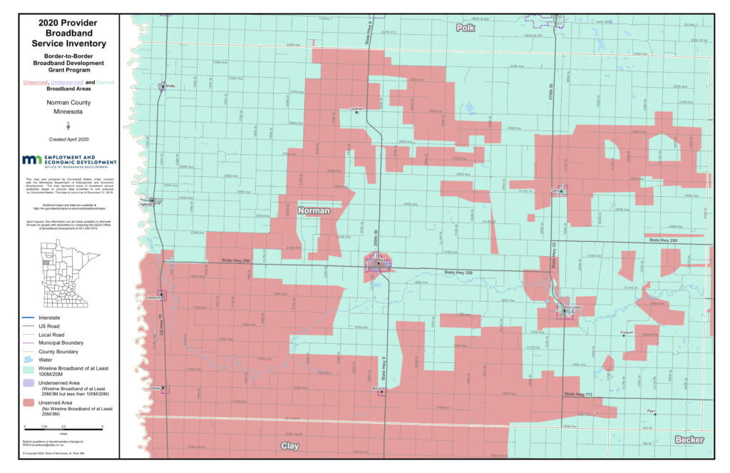 Coverage map graphic
