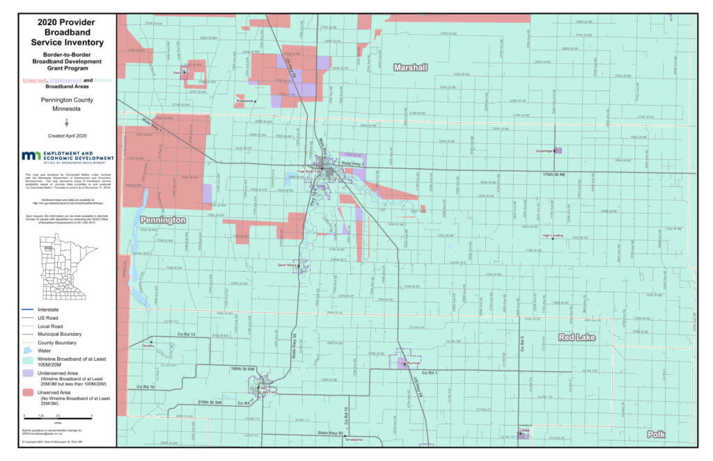 Coverage map graphic