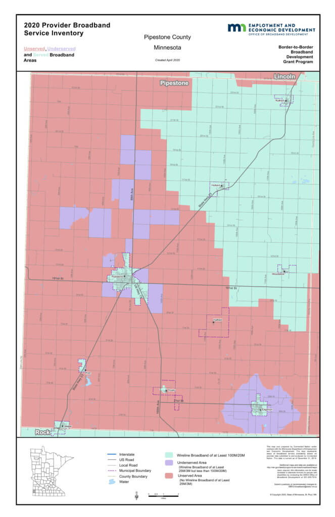 Coverage map graphic