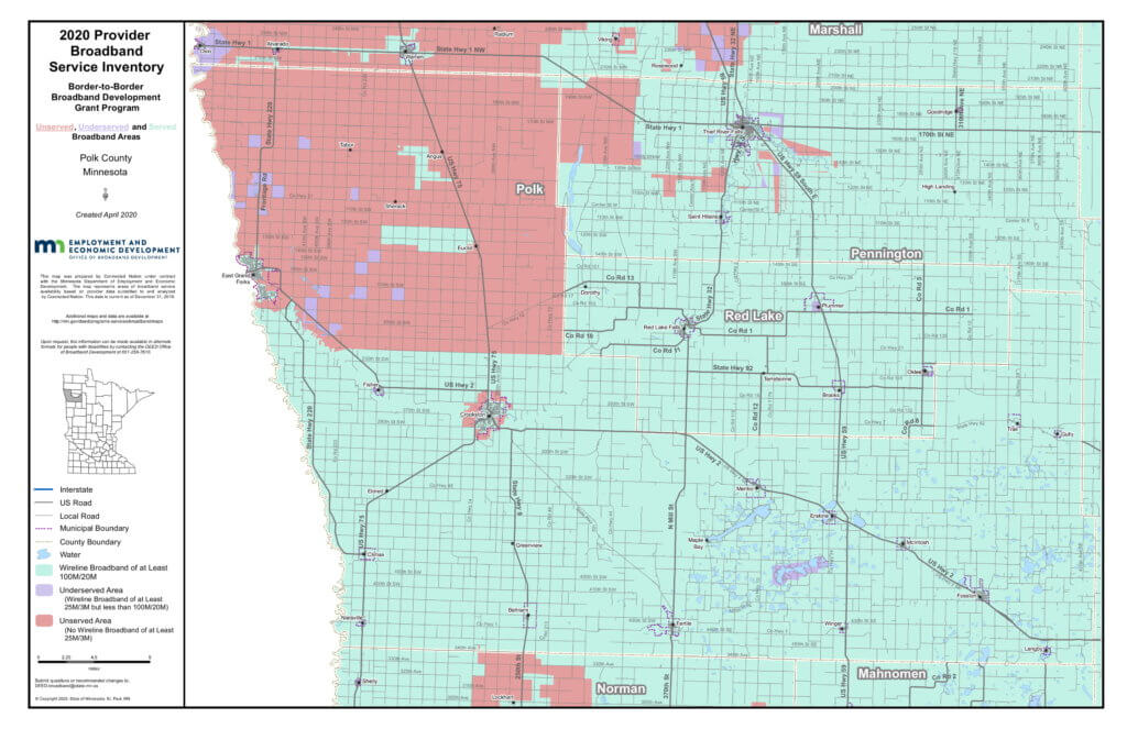 Coverage map graphic