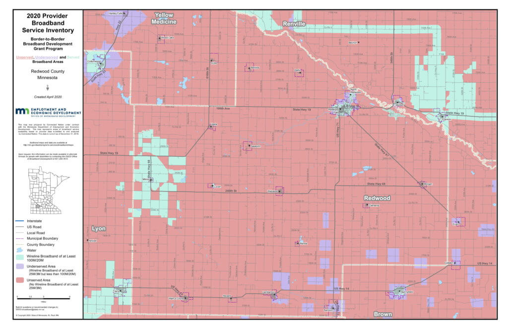 Coverage map graphic