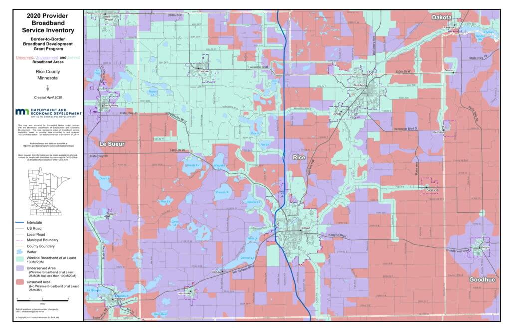 Coverage map graphic