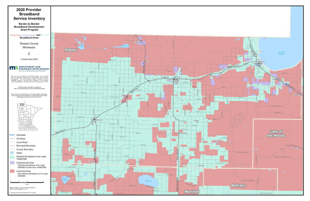 Coverage map graphic