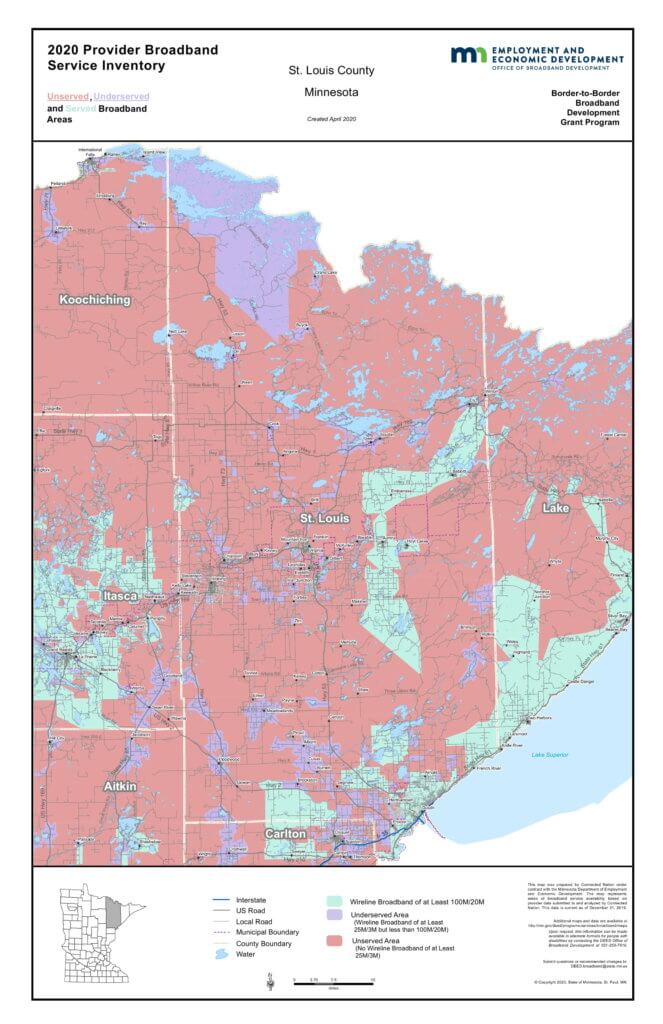 Coverage map graphic
