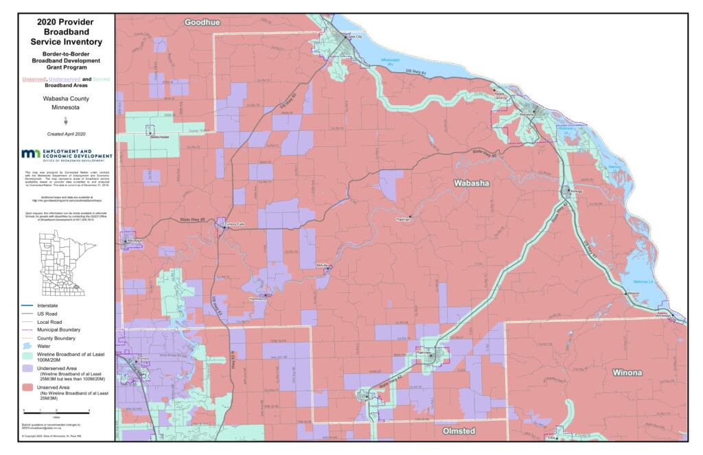 Coverage map graphic