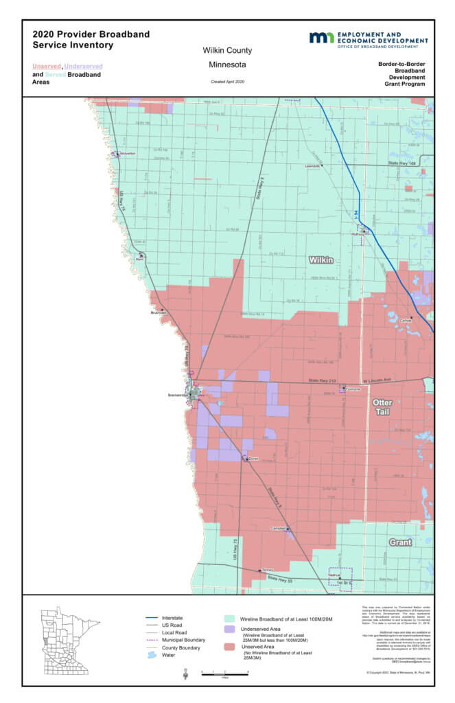 Coverage map graphic