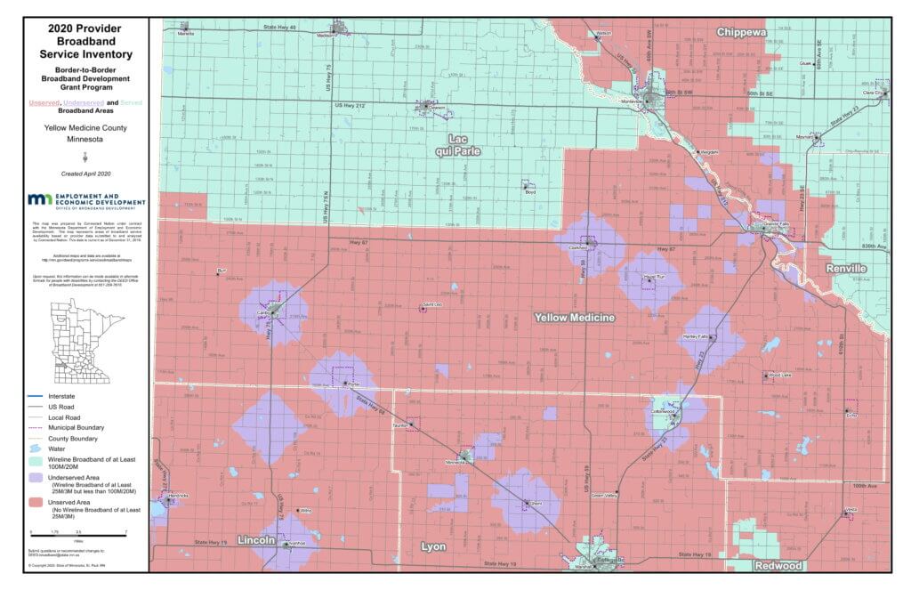 Coverage map graphic